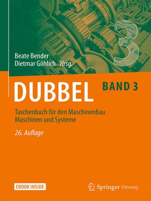 cover image of Dubbel Taschenbuch für den Maschinenbau 3